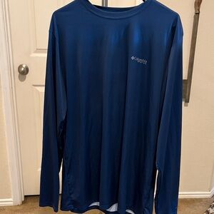 Columbia Navy Performance Long Sleeve Shirt